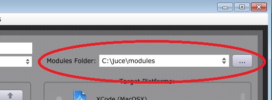 Module Folder Selection